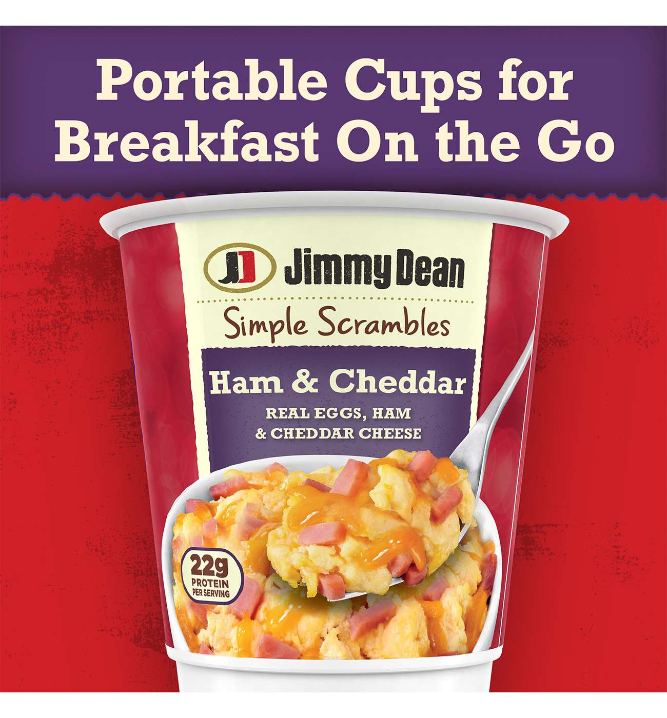 Jimmy Dean Simple Scrambles Breakfast Cup - Ham & Cheddar; image 3 of 5