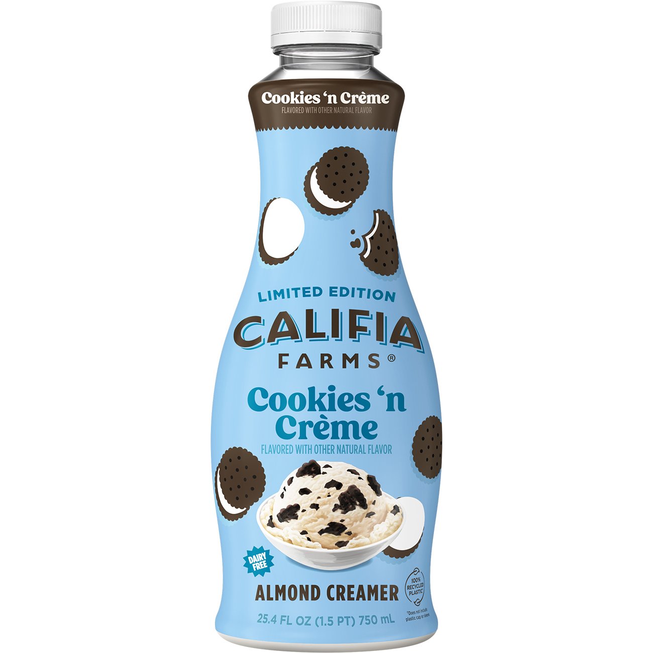 Califia Farms Dairy Free Almond Milk Liquid Coffee Creamer Cookies n