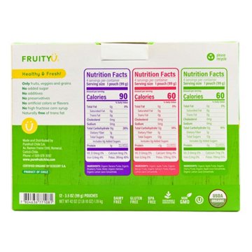 FruityU Organic Baby Food Pouches - Variety Pack