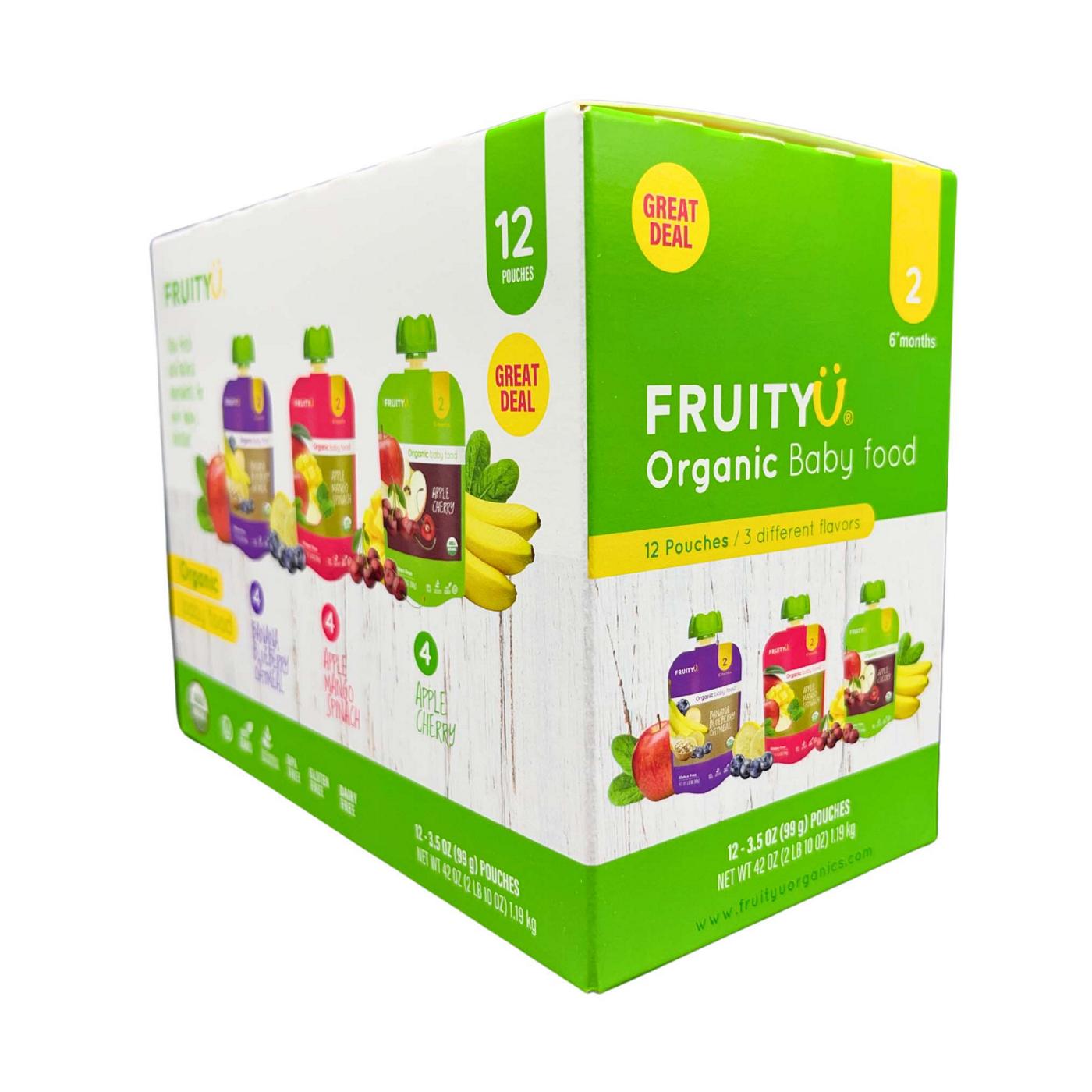 FruityU Organic Baby Food Pouches - Variety Pack; image 7 of 7