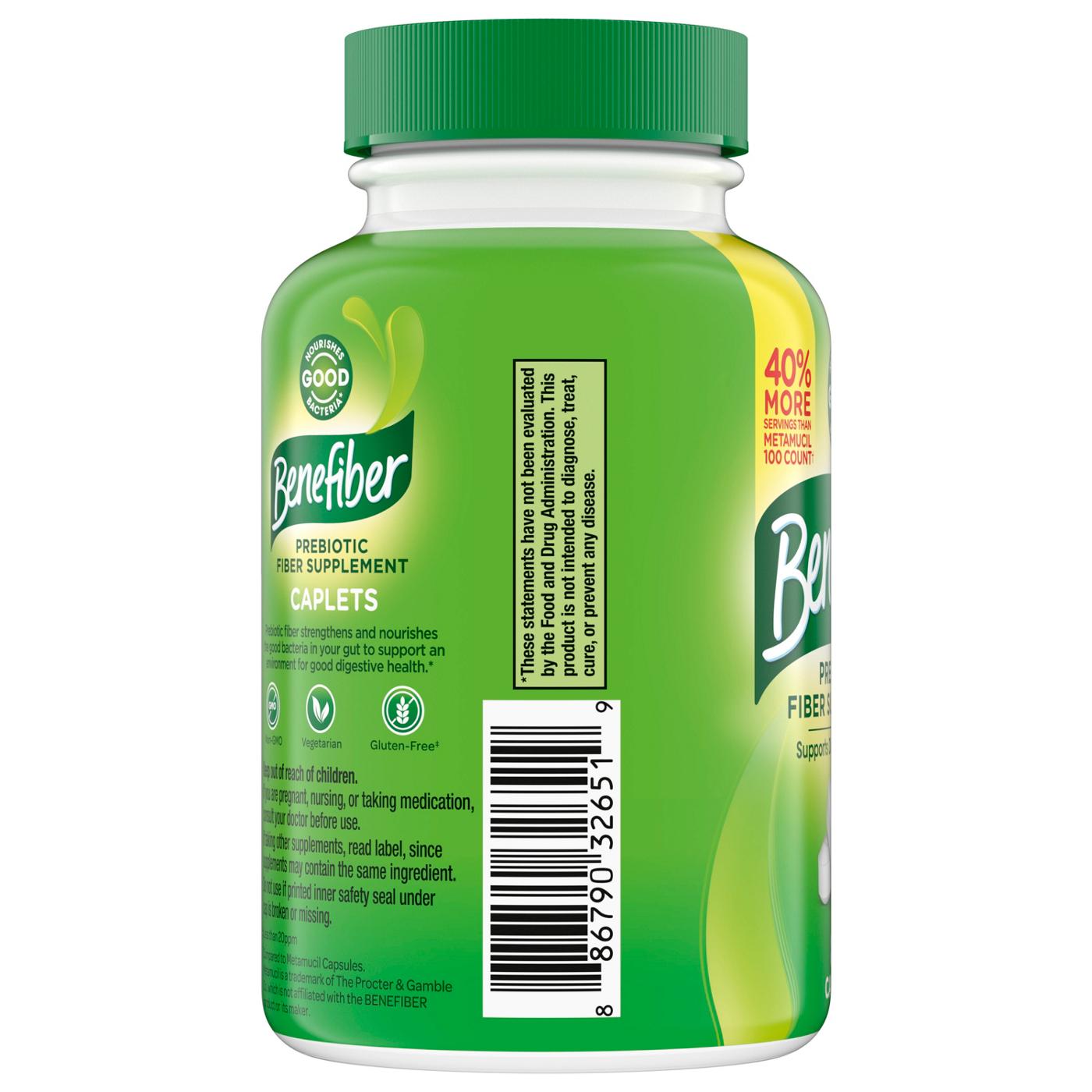 Benefiber Prebiotic Fiber Supplement Caplets; image 2 of 3