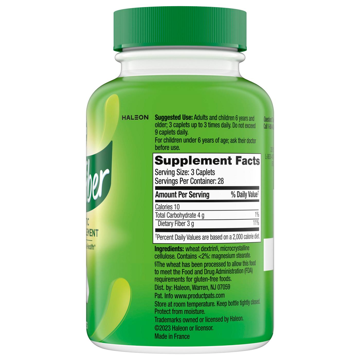 Benefiber Prebiotic Fiber Supplement Caplets; image 3 of 3