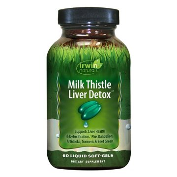 Irwin Naturals Milk Thistle Liver Detox Liquid Soft-Gels