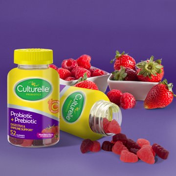 Culturelle Probiotic + Prebiotic Digestive Immune Support Gummies - Mixed Berry 