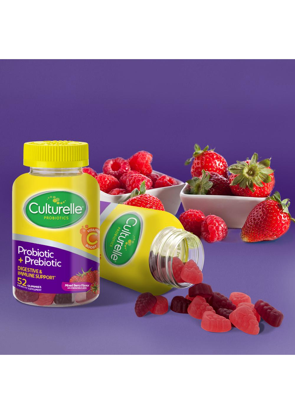 Culturelle Probiotic + Prebiotic Digestive Immune Support Gummies - Mixed Berry ; image 4 of 6