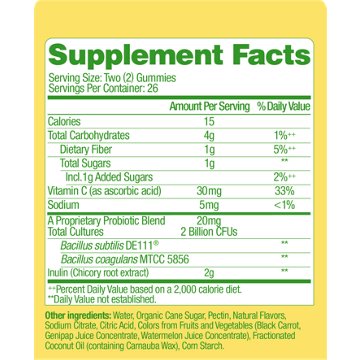 Culturelle Probiotic + Prebiotic Digestive Immune Support Gummies - Mixed Berry 