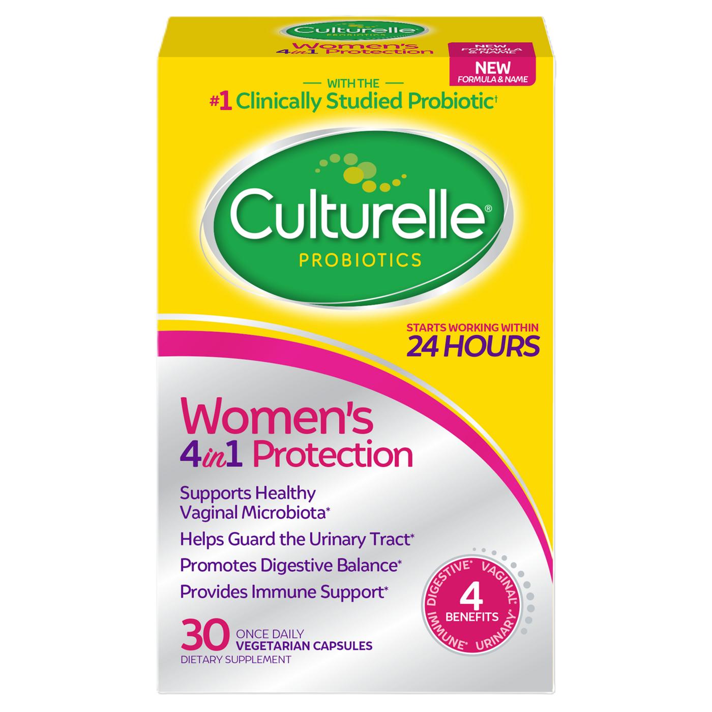 Culturelle Women's 4 In 1 Protection Vegetarian Capsules; image 1 of 6