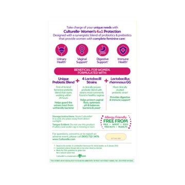 Culturelle Women's 4 In 1 Protection Vegetarian Capsules