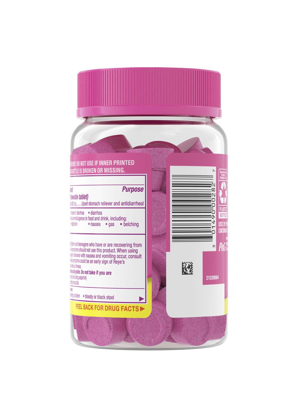 Pepto Bismol Fast Melts Chewable Tablets - Fresh Berry; image 2 of 2