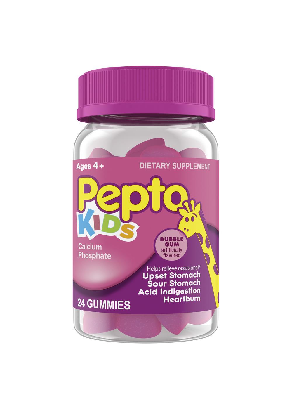 Pepto Bismol Kids Gummies - Bubble Gum; image 1 of 3