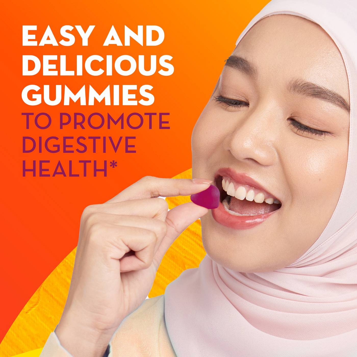 Metamucil Fiber Gummies with Probiotics for Bloating, Plant-Based Prebiotic Fiber Supplement Blend, No Sugar Added, Strawberry Kiwi Blackberry Flavor; image 10 of 10