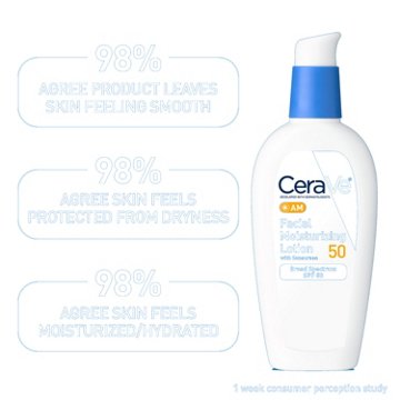 CeraVe AM Facial Moisturizing Lotion - SPF 50, 3 oz