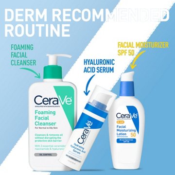 CeraVe AM Facial Moisturizing Lotion - SPF 50, 3 oz