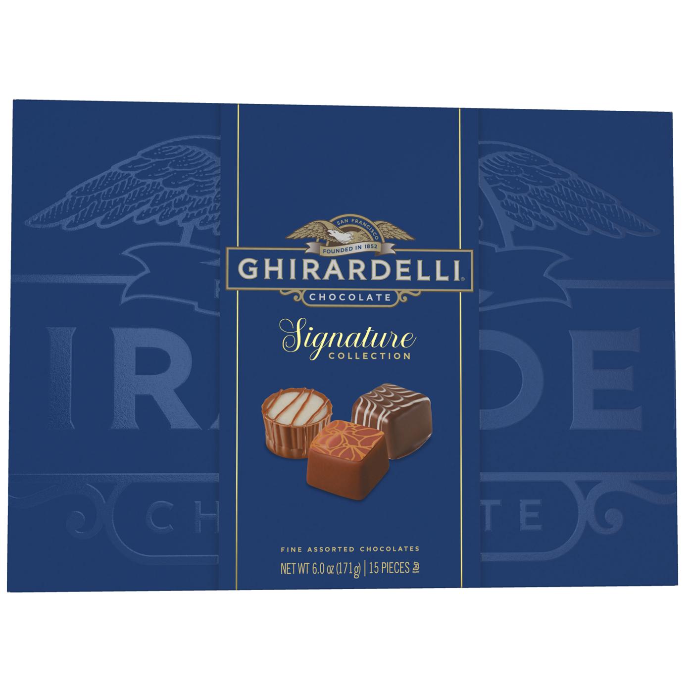 Ghirardelli Signature Collection Fine Assorted Chocolates Christmas Gift Box, 15 pc; image 1 of 5