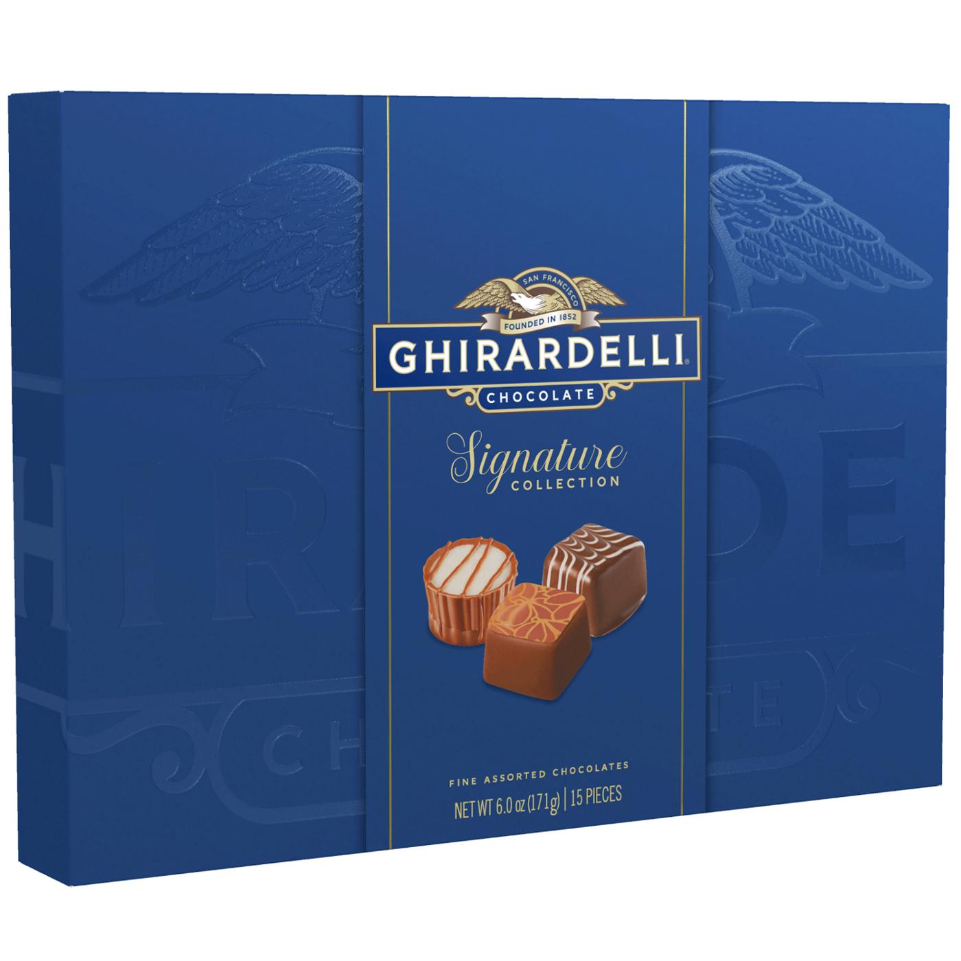 Ghirardelli Signature Collection Fine Assorted Chocolates Christmas Gift Box, 15 pc; image 2 of 5