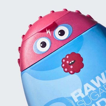 Raw Sugar Kids Vegan Bubble Bath + Body Wash - Superberry Cherry, 12 oz