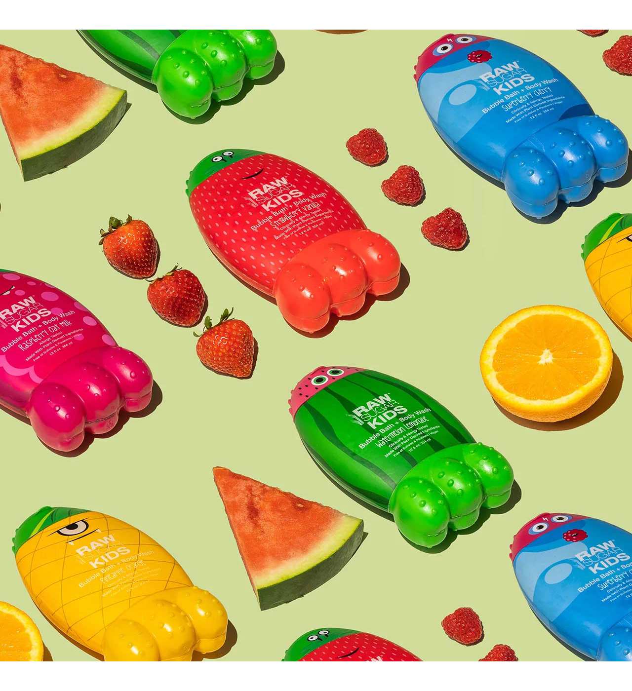 Raw Sugar Kids Vegan Bubble Bath + Body Wash - Superberry Cherry; image 3 of 8