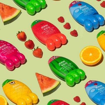 Raw Sugar Kids Vegan Bubble Bath + Body Wash - Superberry Cherry, 12 oz