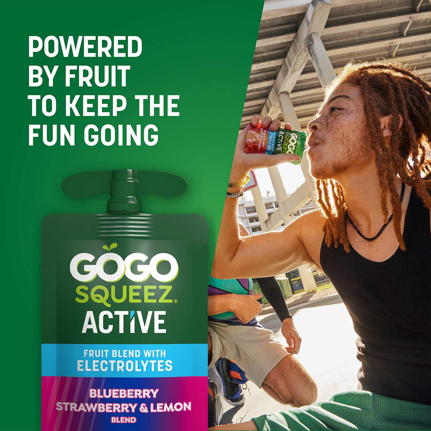 GoGo squeeZ Active Electrolyte No Sugar Added Blueberry Strawberry Lemon Fruit Blend; image 6 of 8