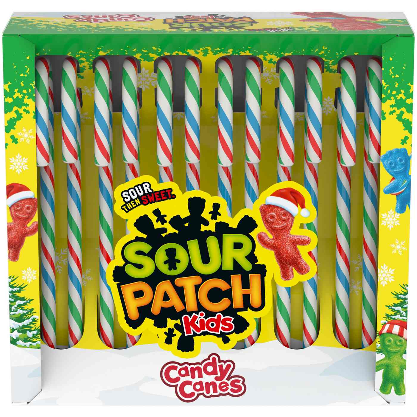 Sour Patch Kids Christmas Candy Canes; image 1 of 3