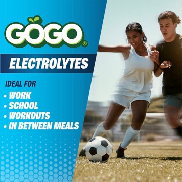 GoGo squeeZ Active Electrolyte No Sugar Added Blueberry Strawberry Lemon Fruit Blend, 10 ct