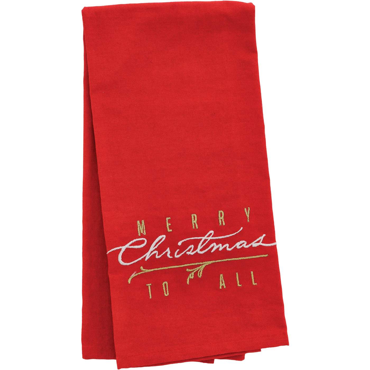 Destination Holiday Christmas Kitchen Towel - Red; image 1 of 2