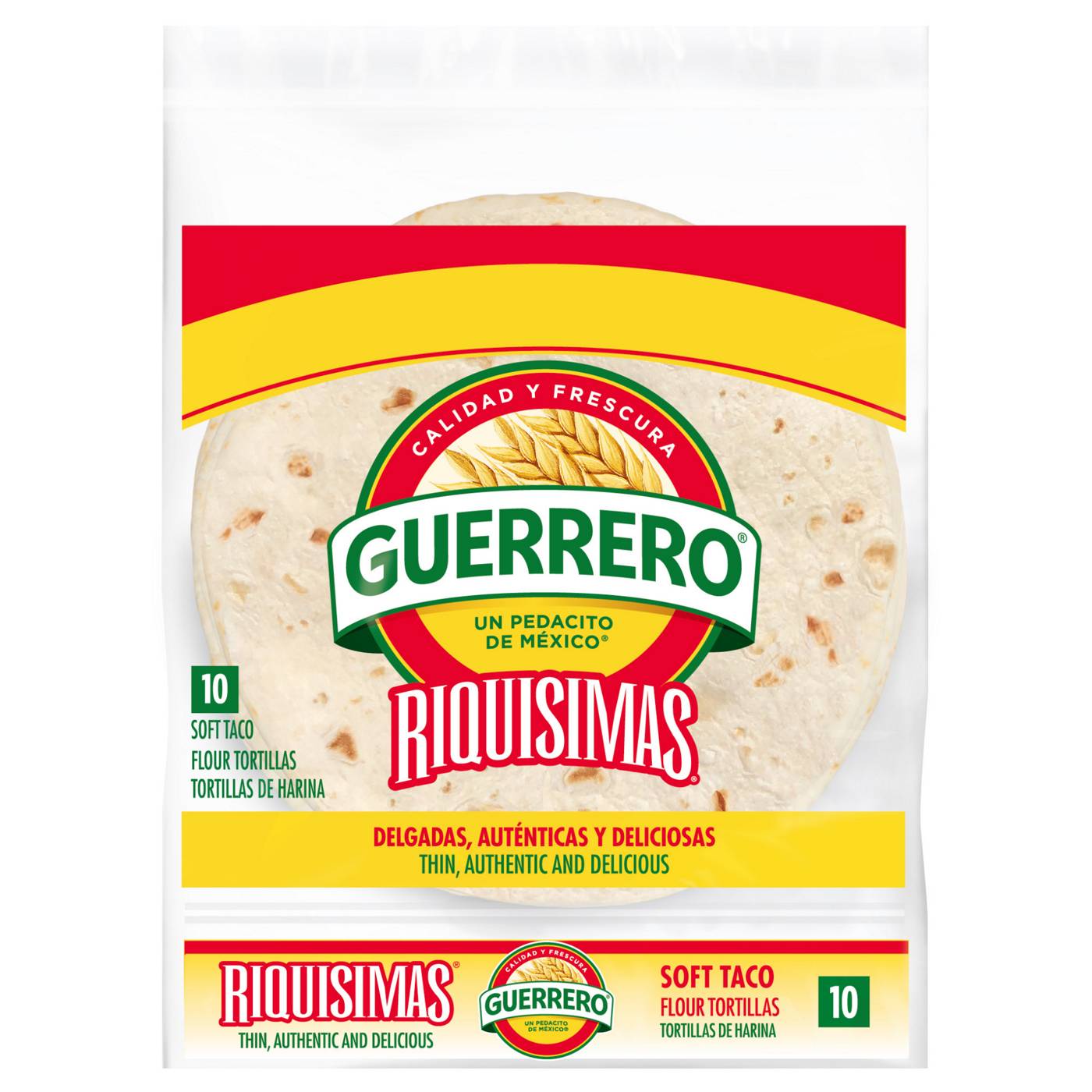 Guerrero Riquisimas Soft Taco Flour Tortillas 10 Count; image 1 of 10