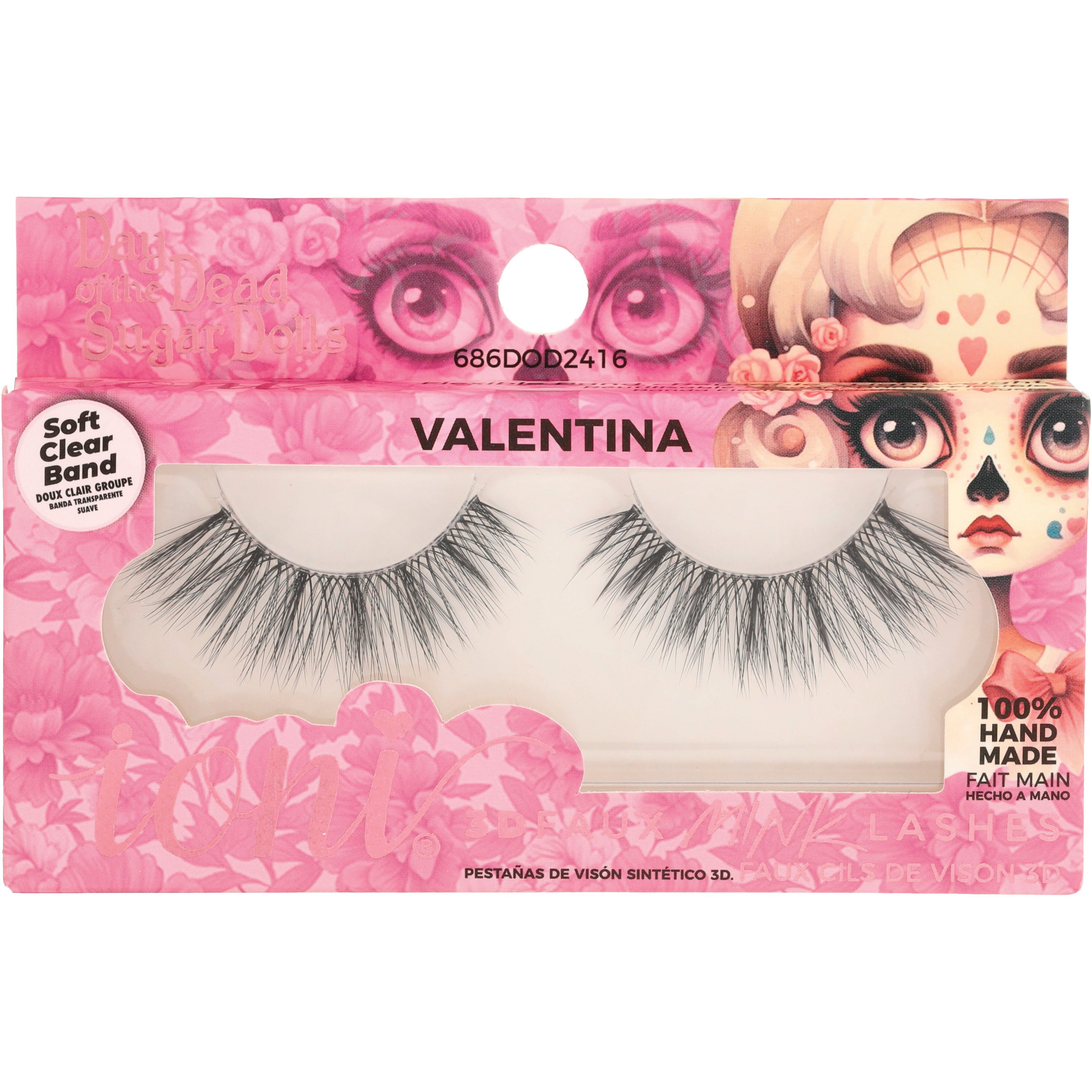 ioni Day of the Dead Sugar Dolls 3D Faux Mink Lashes - Valentina - Shop ...