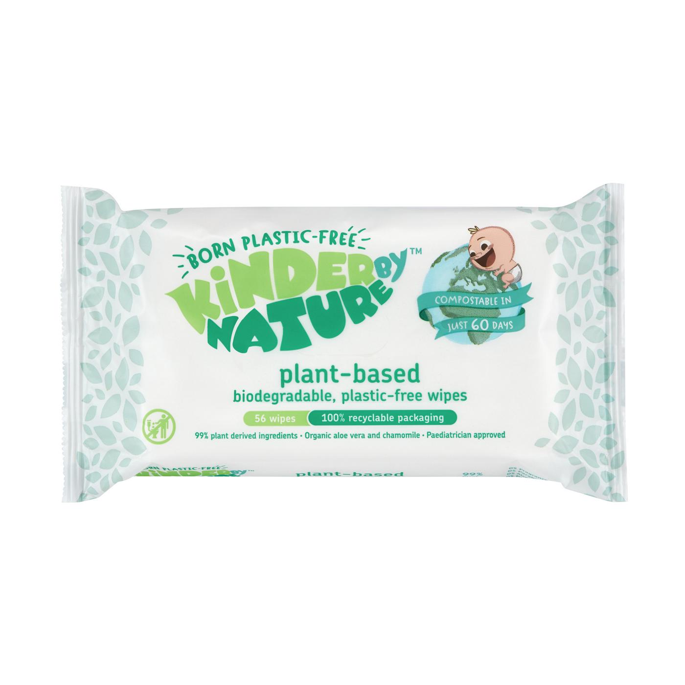 Kinder By Nature Plant-Based Wipes - Aloe Vera & Chamomile; image 1 of 3