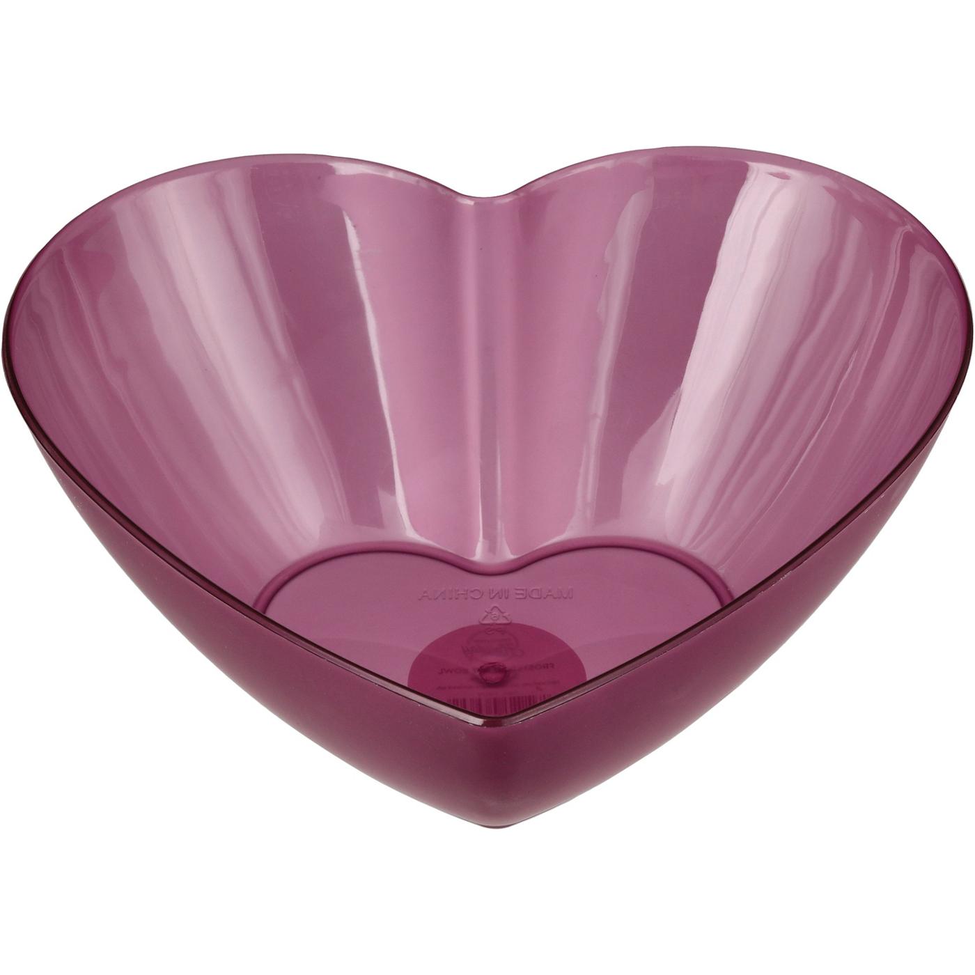 Destination Holiday Frosted Heart Valentine's Bowl - Purple; image 1 of 2