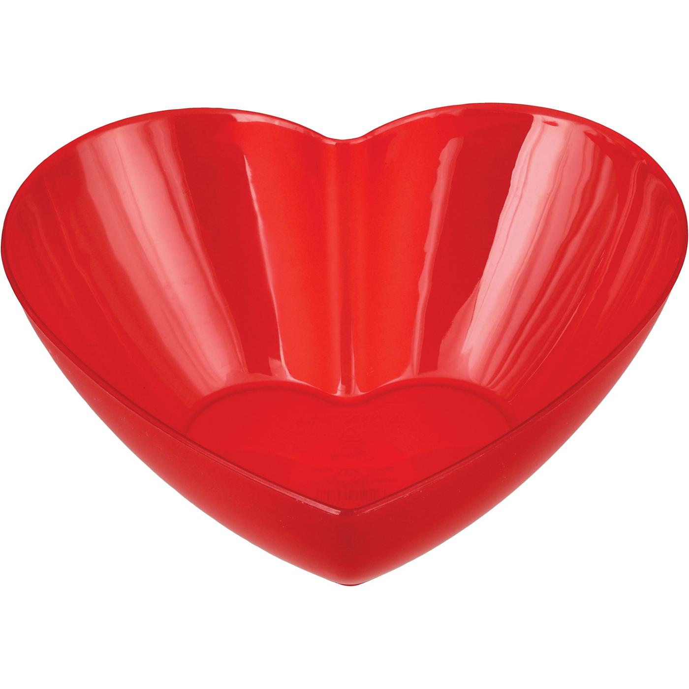 Destination Holiday Frosted Heart Valentine's Bowl - Red; image 1 of 2