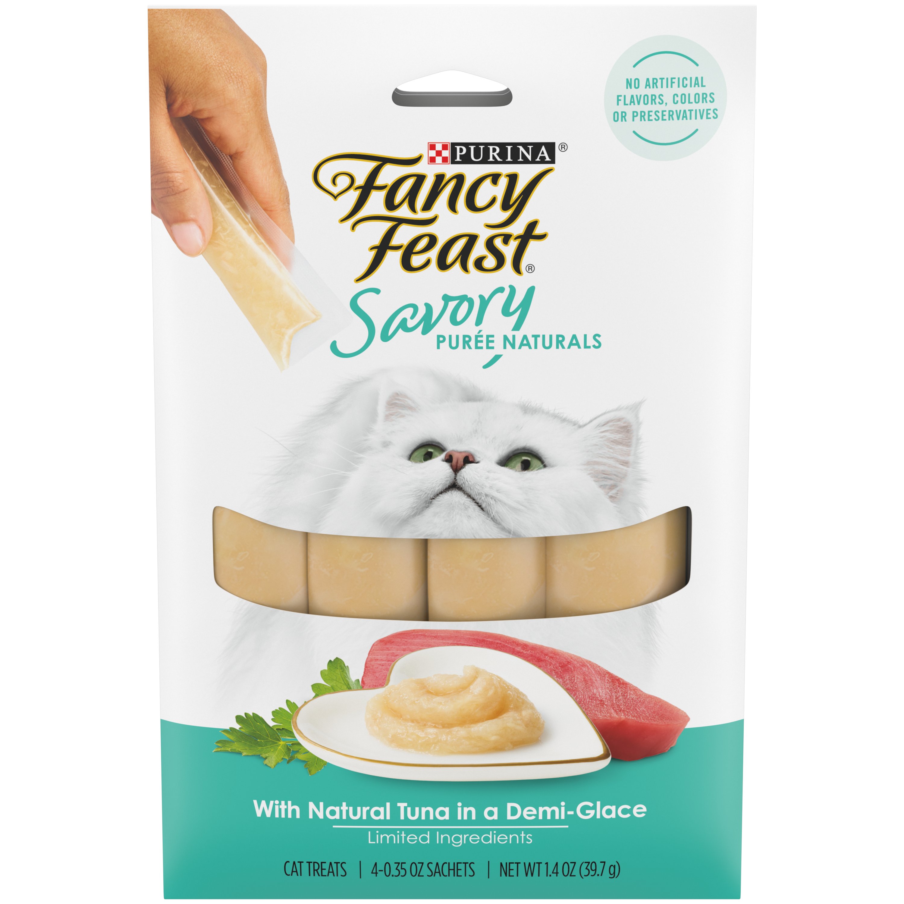 Fancy Feast Savory Puree Naturals Tuna Cat Treats - Shop Treats at H-E-B