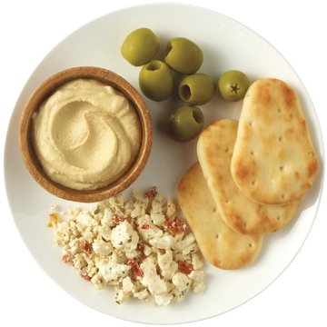 Meal Simple by H-E-B Snack Tray – Hummus, Pita & Olives