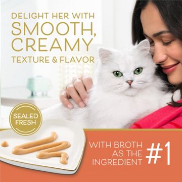 Fancy Feast Purina Savory Purees Lickable Cat Treats - Tuna and Salmon, 1.4 oz