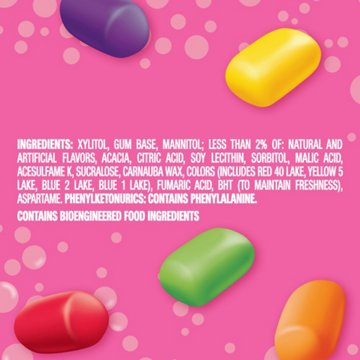 Hubba Bubba Skittles Flavored Mini Gum, 40 pc