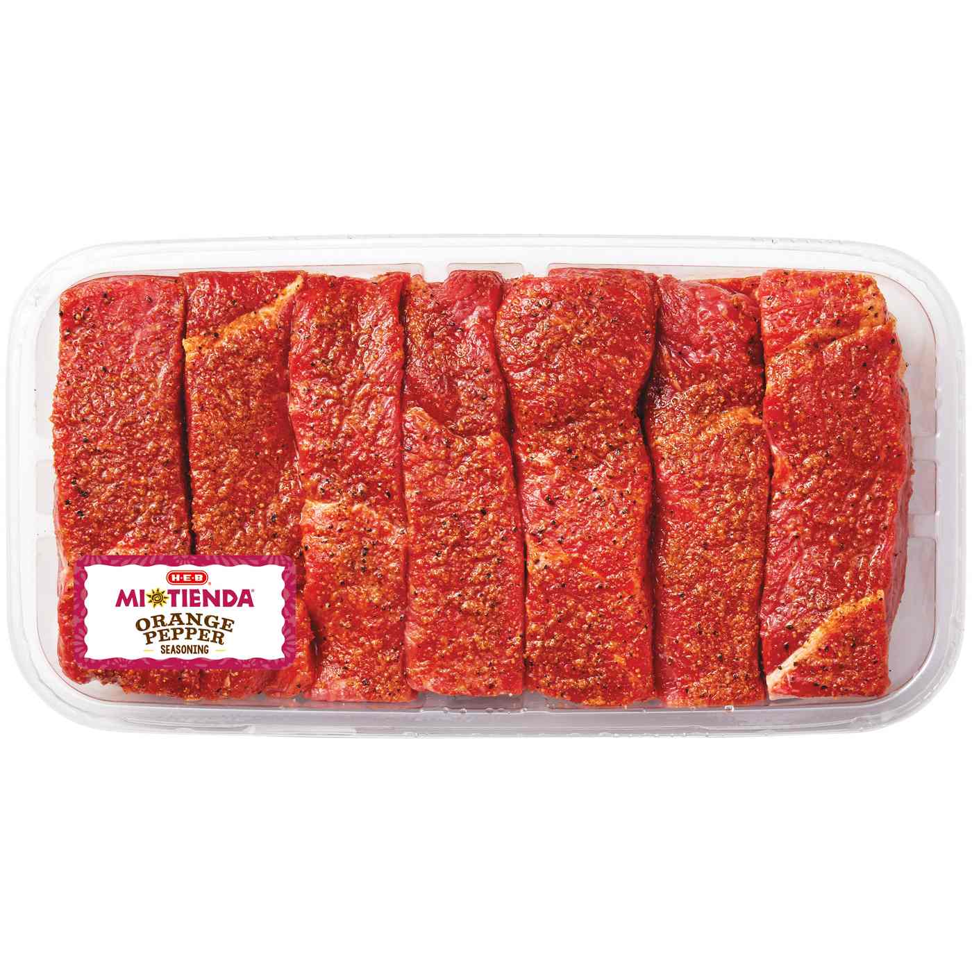 H-E-B Mi Tienda Seasoned Texas-Style Boneless Beef Ribs – Orange Pepper ...