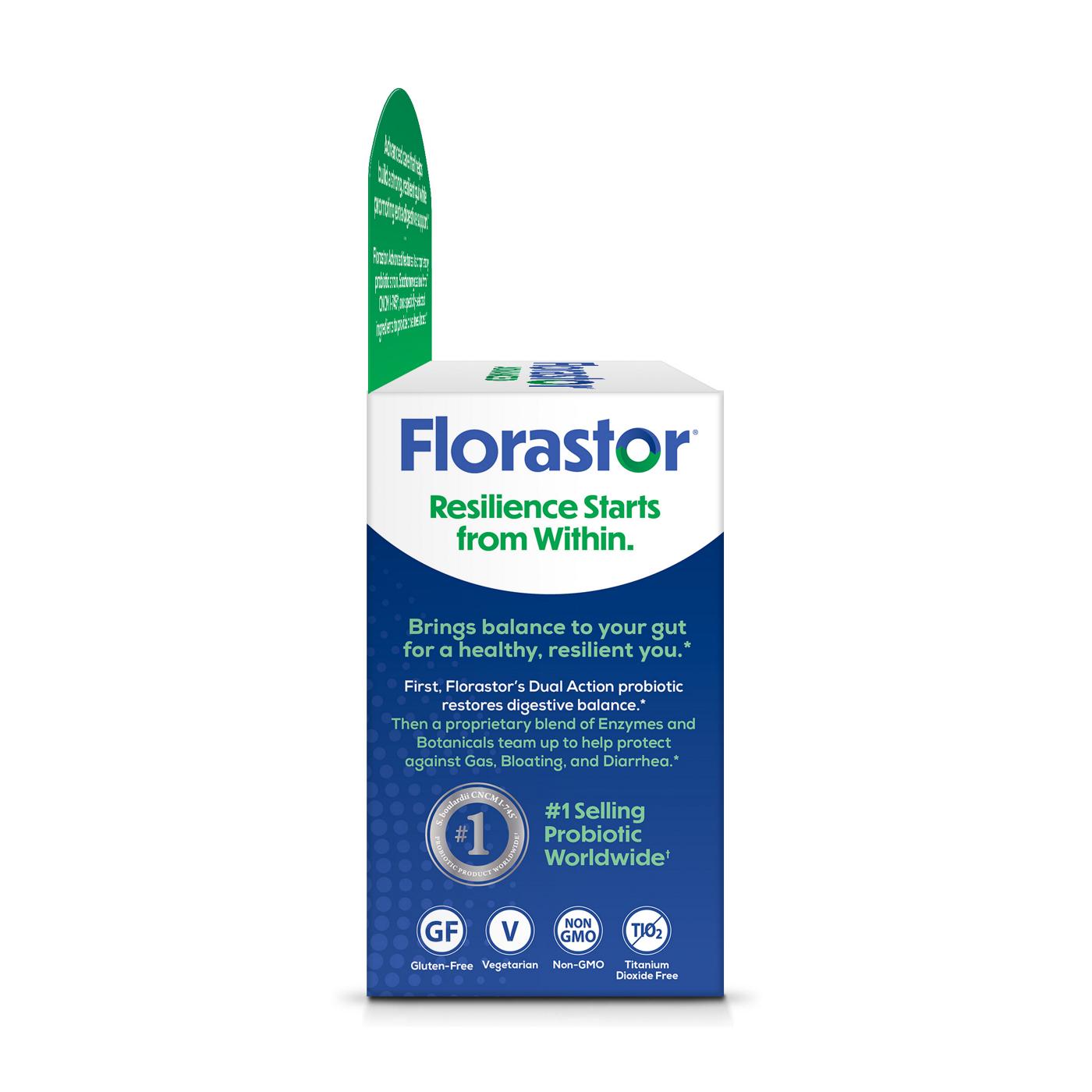 Florastor Advanced Gas & Bloat Vegetarian Capsules; image 2 of 3