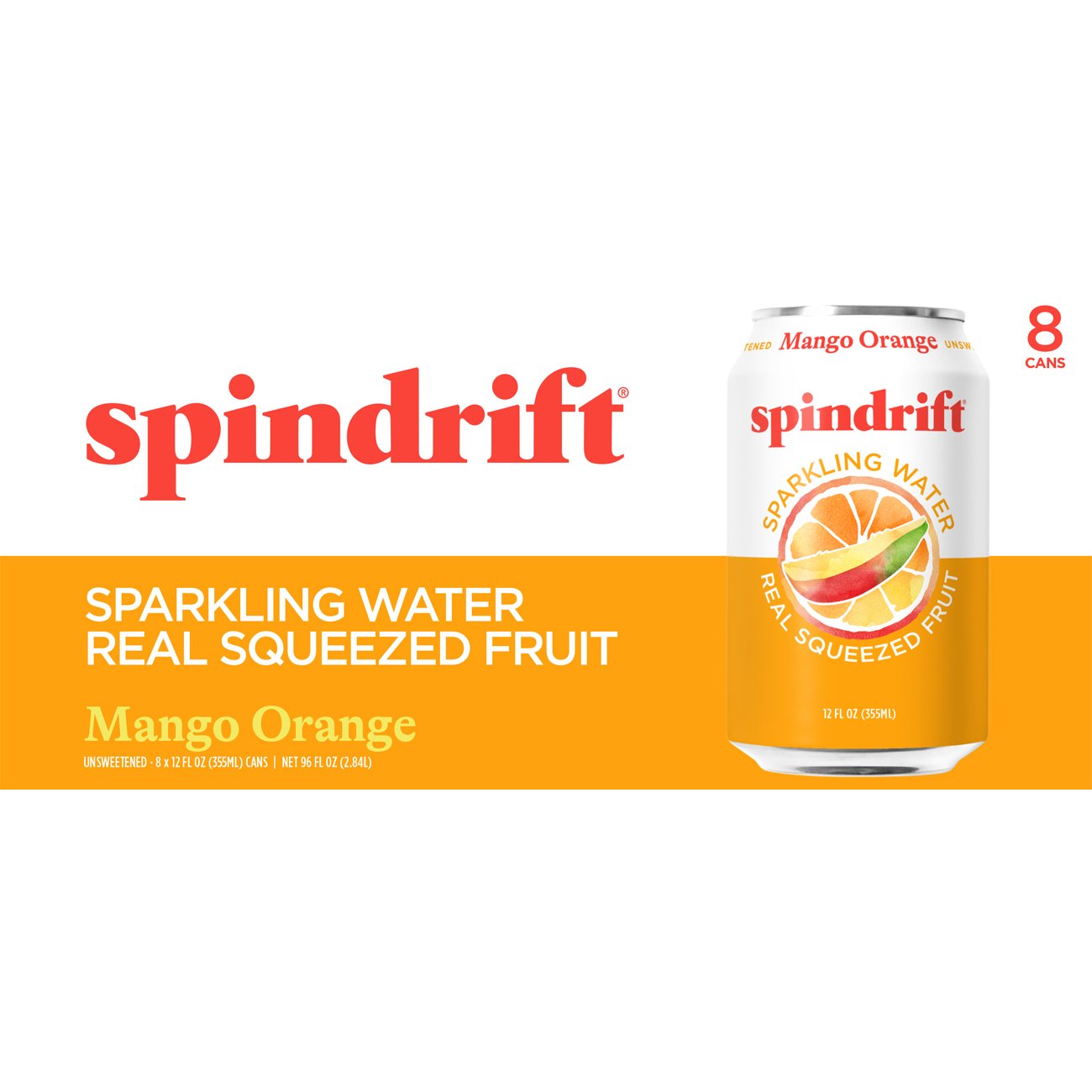 Spindrift Spindrift Mango Orange Sparkling Shop Water at HEB