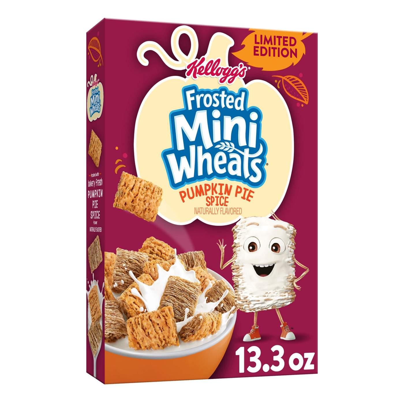 Kellogg's Limited Edition Frosted Mini Wheats - Pumpkin Spice; image 1 of 4