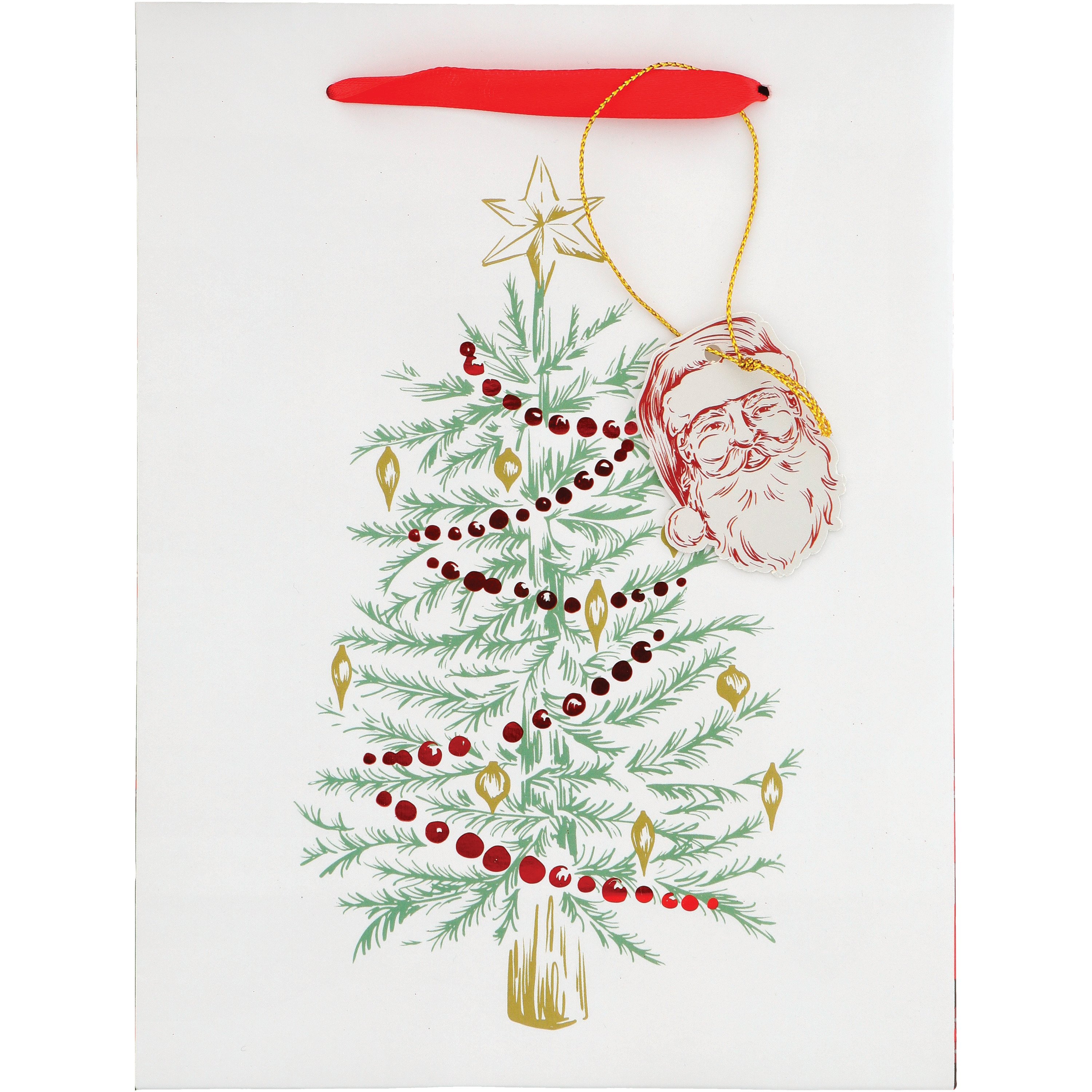 Destination Holiday Texas Holly Tree Paper Gift Bag Shop Gift wrap at