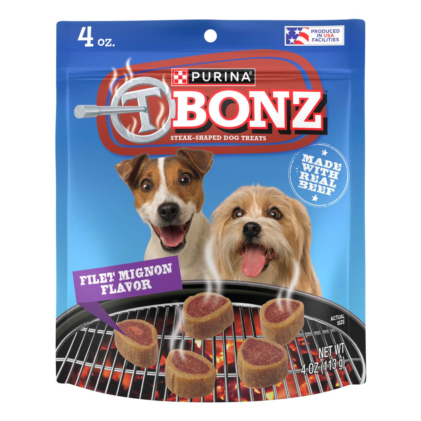 T-Bonz Filet Mignon Steak Shaped Dog Treats; image 1 of 4