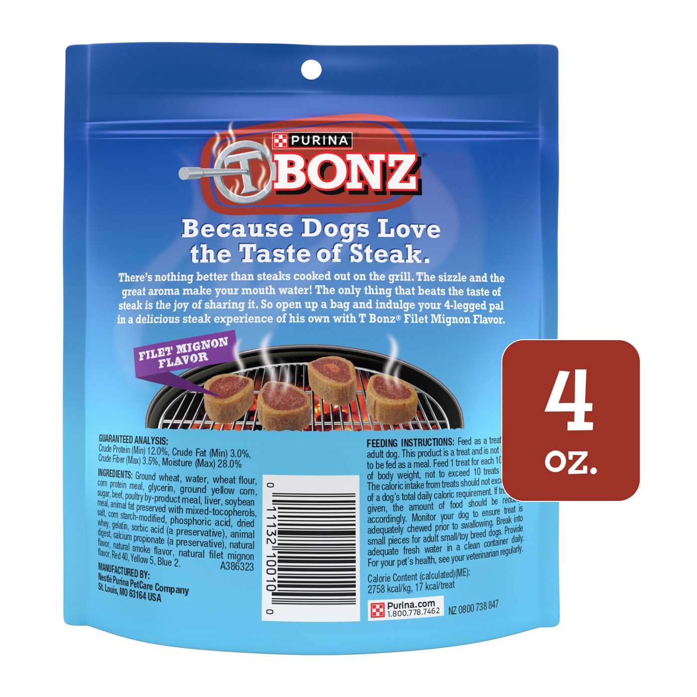 T-Bonz Filet Mignon Steak Shaped Dog Treats; image 4 of 4