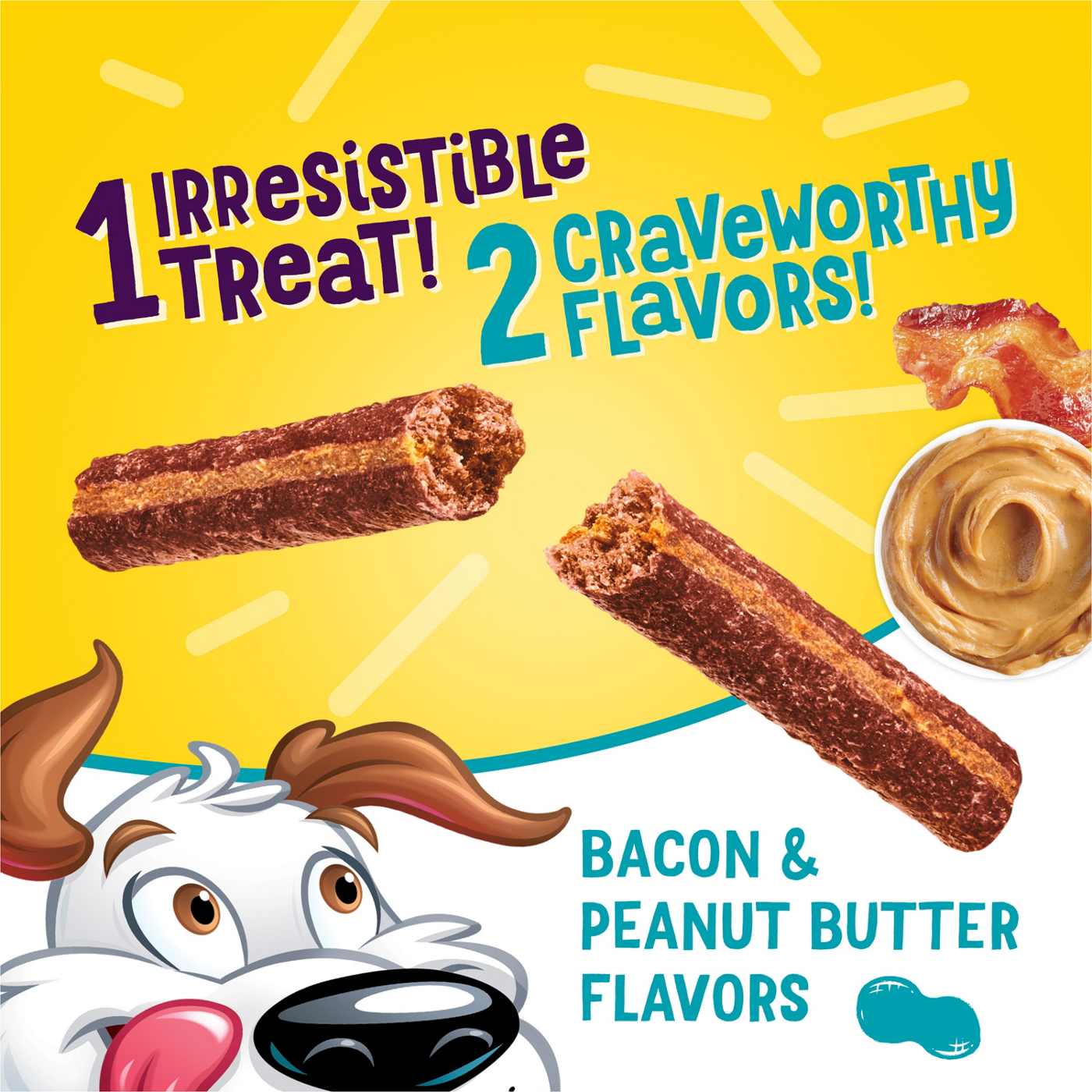 Beggin' Flavor Stix Bacon & Peanut Butter Dog Treats; image 4 of 9