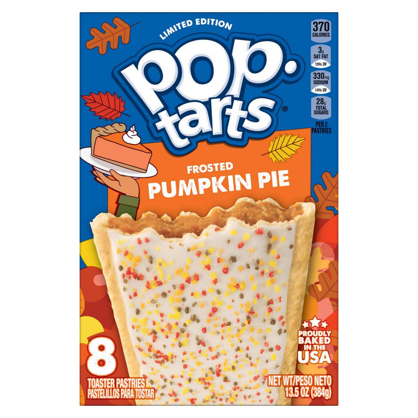 Pop-Tarts Frosted Pumpkin Pie Toaster Pastries, 13.5 oz; image 1 of 7