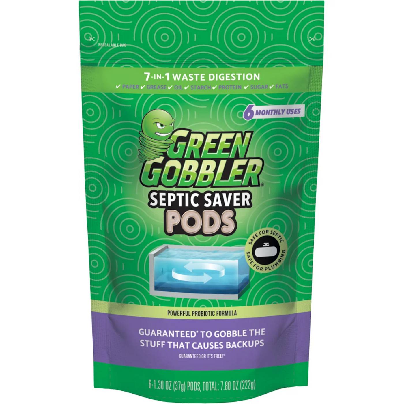 Green Gobbler Septic Saver Pods; image 1 of 11