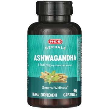 H-E-B Herbals Ashwagandha - 1500 mg, 90 ct