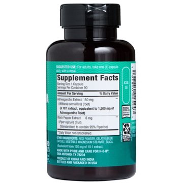 H-E-B Herbals Ashwagandha - 1500 mg, 90 ct