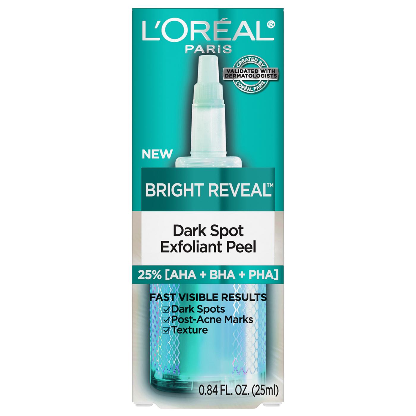 L'Oréal Paris Bright Reveal Dark Spot Exfoliant Peel; image 1 of 8