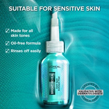 L'Oréal Paris Bright Reveal Dark Spot Exfoliant Peel, 0.84 oz