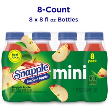Snapple Apple Fruit Drink Mini 8 pk Bottles